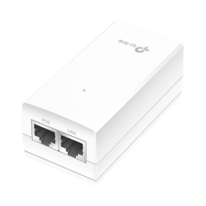 Inyector PoE Pasivo de 24V | 2 puerto 10|100|1000 Mbps | Plug and Play | Montaje en Pared