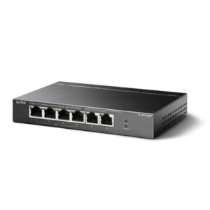 Switch PoE no Administrable de escritorio | 6 puertos 10|100 Mbps | 4 puertos PoE af|at | Presupuesto 67 W | Modo Extensor hasta 250 m | Calidad video prioritaria