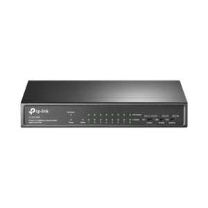 Switch PoE+ No Administrable | De Escritorio 9 puertos 10|100 Mbps | 8 puertos PoE af|at Inteligente | Presupuesto 65 W | Hasta 250 metros
