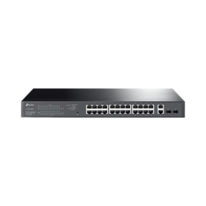 Switch PoE Administrable 24 puertos 10|100|1000 Mbps | 2 puertos SFP | 24 puertos PoE af|at | Presupuesto PoE 250W |