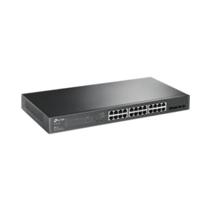 Switch PoE JetStream SDN Administrable 24 puertos 10|100|1000 Mbps + 4 puertos SFP, 24 puertos PoE, 250W, administración centralizada OMADA SDN