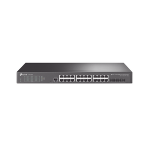 Switch Omada SDN Administrable | 24 puertos Gigabit y 4 puertos SFP+ | Funciones sFlow, QinQ y QoS | Administración centralizada OMADA