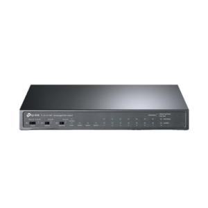 Switch PoE+ No Administrable De Escritorio 11 Puertos | 8 puertos 10|100 Mbps PoE af|at Inteligiente | Presupuesto 124 W | Hasta 250 metros