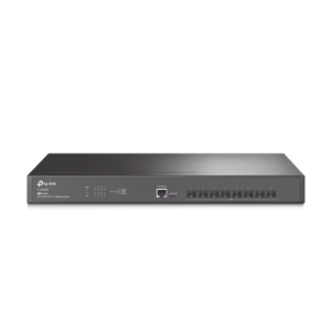 Switch Fibra Óptica L2+ Omada | 8 Puertos SFP+ 10G | 2 Puertos Consola (RJ45 y micro-USB) | Administración Centralizada Omada o Stand-Alone | Multicast IGMP | Calidad de Servicio | Montaje en Rack | Silencioso (sin ventiladores)