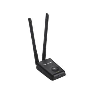 Adaptador de alta potencia USB inalámbrico| WiFi N 300 Mbps | Frecuencia de 2.4 GHz | 2 Antenas Externas de 5 dBi | Compatibilidad Windows y Linux