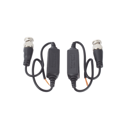 Kit de Transceptores (Baluns) para EXTERIOR TurboHD Hasta 4K HD-TVI | HD-CVI | AHD | CVBS | COAXITRON | AUDIO POR COAXITRON | Menu OSD | CONECTORES 100% COBRE | Con Cable RF Blindado. Distancia de hasta 200 m en 4K. Calidad PREMIUM