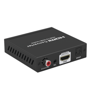 Extractor de Audio de HDMI a HDMI + Audio | Salida de Audio Digital o Análoga | SPDIF | Toslink | Auxiliar 3.5mm (Estéreo) | Salida HDMI solo video | Soporta ARC | HDR | HDCP | Separa el Audio del Contenido HDMI .
