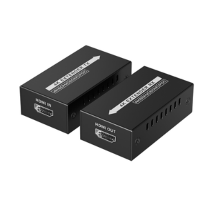 Kit extensor HDMI de tamaño mini | 4K60Hz a 60 metros | Solo requiere alimentación TX | Sobre CAT6|CAT6A|CAT7 |