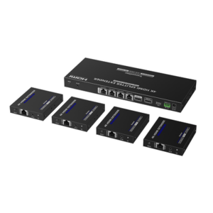 Kit Divisor y Extensor HDMI | 1x4 | Hasta 70 m |Resolución 4K @ 60 Hz | Cat 6|6a|7 | IPCOLOR | CERO LATENCIA | Puerto S|PDIF | EDID | RS232 | Salida Loop | PoC
