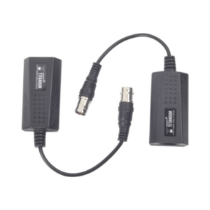 Kit EXTENSOR IP por cable CABLE COAXIAL para distancias de HASTA 200 m | REUTILIZA EL CABLEADO EXISTENTE PARA CONECTAR CÁMARAS IP | No Requiere Energía | Transmisión en Tiempo Real | Protección Contra Sobretensiones Incorporada