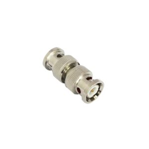 Adaptador tipo barril para 75 Ohm, de conector BNC macho a BNC macho, Níquel| Oro| Teflón.