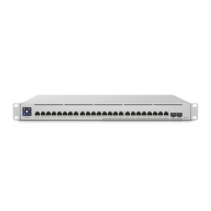 UniFi Switch Empresarial Capa 3 de 24 puertos PoE 802.3af|at (12 puertos 2.5G y 12 puertos 1G) + 2 puertos 1|10G SFP+, 400W, pantalla informativa