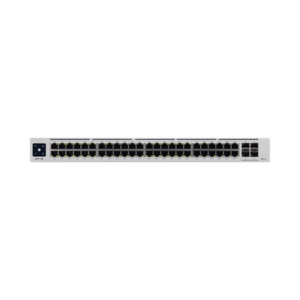 UniFi Switch USW-Pro-48-POE Gen2, Capa 3 de 48 puertos PoE 802.3at|bt + 4 puertos 1|10G SFP+, 600W, pantalla informativa
