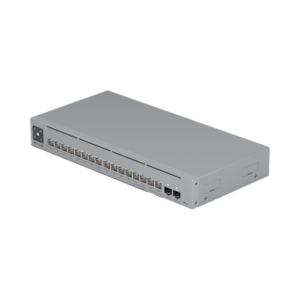 UniFi Switch Pro Max 16 PoE con funciones Capa 3, 16 puertos EtherLight RGB | (4) puertos 2.5 GbE POE++ y (12) puertos GbE POE+ |(2) puertos SFP+ 10G |con pantalla táctil informativa, hasta 180W de presupuesto POE