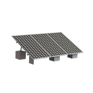 Montaje para 3 Panel Solar, Riel "8" de 4050mm para Módulos con Espesor de 35mm, Velocidad de Viento Máx. 136km|h (20° a 45°)