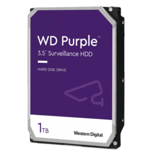 Disco Duro Purple de 1 TB | 5400 RPM | Optimizado para Soluciones de Videovigilancia | Uso 24-7 | 3 Años de Garantia