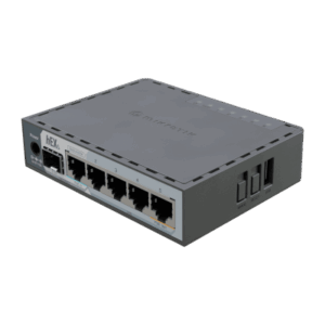 Router hEX S | 5 Puertos Gigabit Ethernet | 1 Puerto SFP 2.5G | Dual-Core ARM | 512 MB RAM | RouterOS V7 | PoE-In y PoE-Out | Montaje en Pared