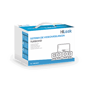 KIT TurboHD 1080p | DVR 4 canales | 4 Cámaras Bala de Metal | H.265+ | 1 Fuente de Poder Profesional | Accesorios de Instalación