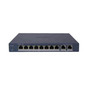 Switch Gigabit PoE+ | Administrable | 8 Puertos Gigabit PoE+ | 2 Puertos Gigabit | Configuración Nube Hik-Partner Pro | Modo Extendido hasta 300 Metros | 110 W