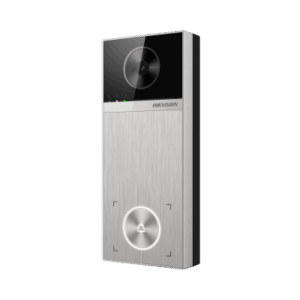 Videoportero | 4 Megapixel | Ángulo de Visión 150° | Control de 2 Cerraduras | Desbloqueo por Tarjeta, Hik-Connect y Estación Interior | IP65 | PoE IEEE802.3at | Compatibilidad ONVIF | H.265