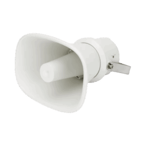 Altavoz Tipo Trompeta | 5 Watts - 30 Watts | Color Blanca | 100 V | 70 V | Material ABS | IP65 | Requiere amplificador
