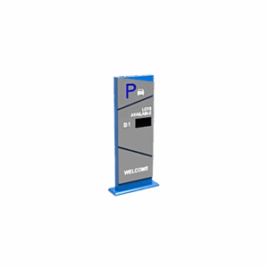 Pantalla Principal de Guía de Estacionamiento | 1 Módulo | Mensaje de Bienvenida | Uso con Aplicación de Guía de Estacionamiento