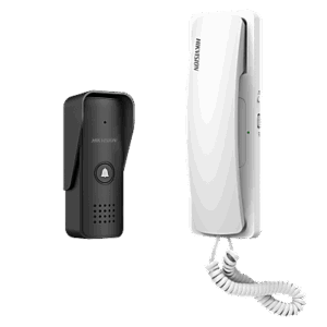 Kit de Audioportero Analógico a 2 Hilos | Apertura de 2 Puertas | Diferentes Tonos y Volúmenes de Timbre | Protección IP55