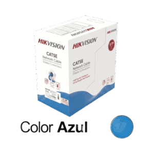 Bobina de Cable UTP 305 Metros (1000 Pies) | Cat5E (24 AWG) | Color Azul | PVC (CM) | Uso en Interior | 100% Cobre | Aplicaciones de CCTV y Redes de Datos