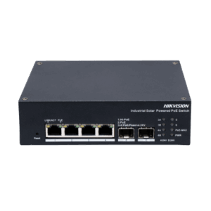 Switch Industrial con UPS | Administrable Gigabit | 3 Puertos Gigabit PoE+ (30 W) + 1 Puertos Gigabit PoE++ (90 W) | 2 Puertos SFP | 120 W Total | 48 a 57 VCD | Ideal para Proyectos | 300 Metros de Distancia