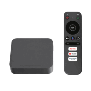 STB 4K Android con Google TV | Alto Rendimiento | Conexión Wi-Fi y por Cable | Control Remoto Bluetooth | Salida HDMI | Software de Gestion para ISP´s