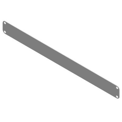 Tapa Ciega para Rack | 1 Unidad (1U) | 19 Pulgadas | Acero Calibre 14 | Pintura Electrostática Blanca | 483 x 44 mm (19 x 1.73 in)