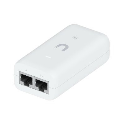 Adaptador PoE+ | U-PoE+ | 48V DC @ 0.65A| hasta 30W | Gigabit LAN | Protecciones de Sobretensión