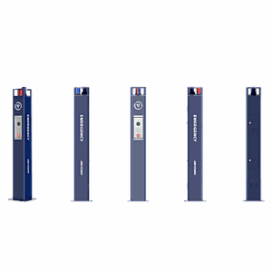 Estación de Pánico | Cámara IP 4MP | Audio Bidireccional 5 m | Micrófono Omnidireccional | Altavoz 30 W | Resistente a Vandalismo | IP66 | Montaje en Piso