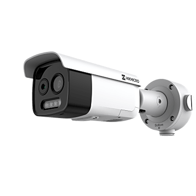 HIKMICRO Cámara Bala Dual Térmica y Óptica| 5MP Óptica + 256×192 Térmica | IA para Detección Humana 84m y Vehicular 210m | Alarma por Temperatura -20°C a 150°C | Detección de Fuego y Fu