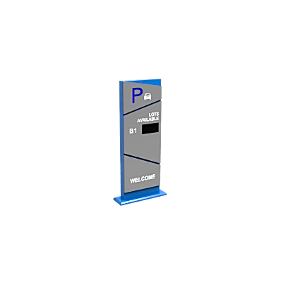 Pantalla Principal de Guía de Estacionamiento | 1 Módulo | Mensaje de Bienvenida | Uso con Aplicación de Guía de Estacionamiento