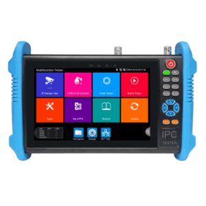 Tester de Video Profesional | Pantalla 7"| Prueba IP|HD|Analógicas | TVI|CVI|AHD|CVBS | IP ONVIF | 4K|8K | H.264|H.265 | HDMI | PTZ | Scanner IP | TDR | Salidas 12V|24V|PoE | Activación Simultanea.