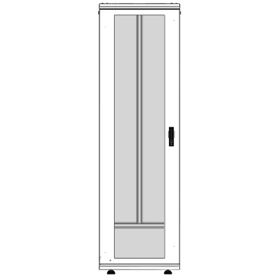 Gabinete Rack 42 Unidades | Piso 19 Pulgadas | Puerta Cristal Templado | Capacidad Carga 1000 Kg | Acero Calibres 16-18-20 | Ventilación Superior | Ruedas y Niveladores | Cerradura Seguridad