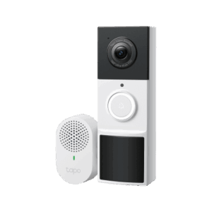 Videoportero Inalámbrico TP-Link Tapo D210 | Resolución 2K 3MP (2304 × 1296px) | Campo de Visión 160° DFOV | Batería 6400mAh Recargable | Detección IA Personas-Vehículos | Visión Nocturna Color |