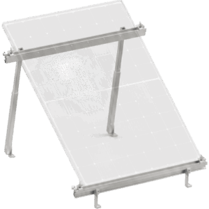 Montaje para Panel Solar, Riel "8" de 1400mm para Módulos con Espesor de 35mm, Velocidad de Viento Máx. 136km|h (20° a 45°)