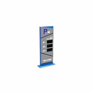 Pantalla Principal de Guía de Estacionamiento | 3 Módulos | Mensaje de Bienvenida | Uso con Aplicación de Guía de Estacionamiento