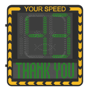 Pantalla LED de Señalización de Velocidad por Radar | Detección de Velocidad en Tiempo Real | Rango de Detección de 100 m | Hasta 32 Objetivos Detectados | Pantalla LED de Alta Visibilidad | Instalación en Carril o Later
