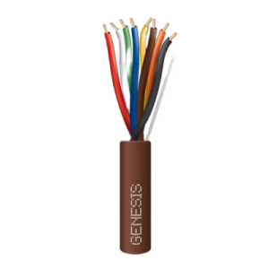 Bolsa de 38 Metros (124.67 Pies) | Alambre de Cobre | 8 x 20 AWG | Tipo CL2 | Para Interior | Color Café | Para Aplicaciones de Alarmas de Intrusión y Automatización