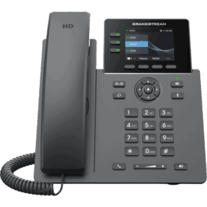 Teléfono IP Grado Operador | 3 Líneas | 12 Botones Virtuales Multiuso | Pantalla LCD 2.8 Pulgadas | Puertos Gigabit con PoE | Audio HD | Compatible con GDMS