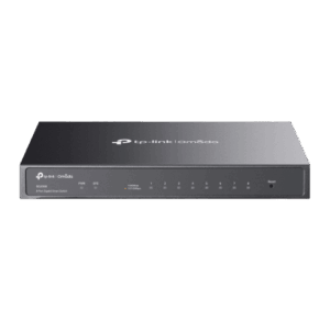 Switch Administrado Gigabit 8 Puertos | Omada SDN | 16 Gbps Capacidad Switching | Gestión Cloud y Local | VLAN | QoS | ACL | Sin Ventiladores | Montaje Pared-Escritorio