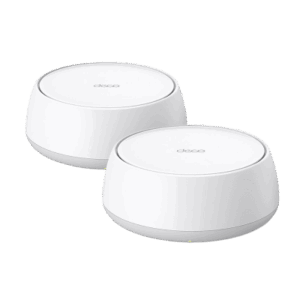 KIT 2 Routers Inalámbrico MESH Interior para Hogar | Doble Banda Wi-Fi 7 BE3600 Mbps | 2 Puerto 2.5 Gigabit WAN|LAN | 4 Antenas Internas | Operación Multi-Link MLO | Administración Mediante la App Deco (iOS, Android) | HomeShield