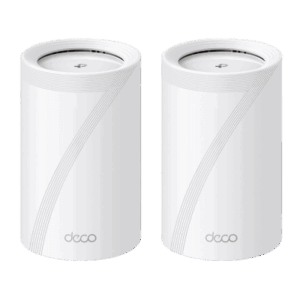 KIT 2 Routers Inalámbrico MESH Interior para Hogar | Triple Banda Wi-Fi 7 BE9300 Mbps | 2 Puerto 2.5 Gigabit WAN|LAN | 4 Antenas Internas | Operación Multi-Link MLO | Administración Mediante la App Deco (iOS, Android) | HomeShield