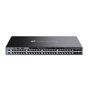 Switch Omada L3 SDN Administrable | 48 puertos Gigabit y 6 puertos SFP+ | Funciones RIP, VRRP, Servidor DHCP | Administración centralizada OMADA | Fuente Redundante
