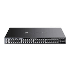 Switch Omada L3 SDN Administrable | 48 puertos Gigabit y 6 puertos SFP+ | Presupuesto PoE 1440 W | Funciones RIP, VRRP, Servidor DHCP | Administración centralizada OMADA | Fuente Redundante