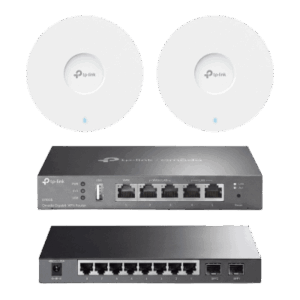Kit de Iniciación en redes OMADA | 1 Router | 1 Switch TL-SG2210P | 2 Punto de Acceso EAP613