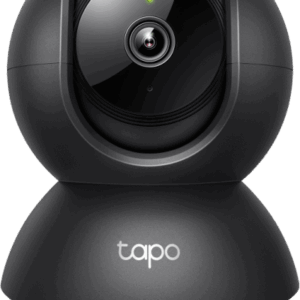 Cámara de Seguridad Interior Wi-Fi 360°, 1080p Full HD, Visión Nocturna 12 m, Detección IA Personas y Llanto de Bebé, Audio Bidireccional, Compatible Alexa y Google Home, Almacenamiento microSD 512 GB